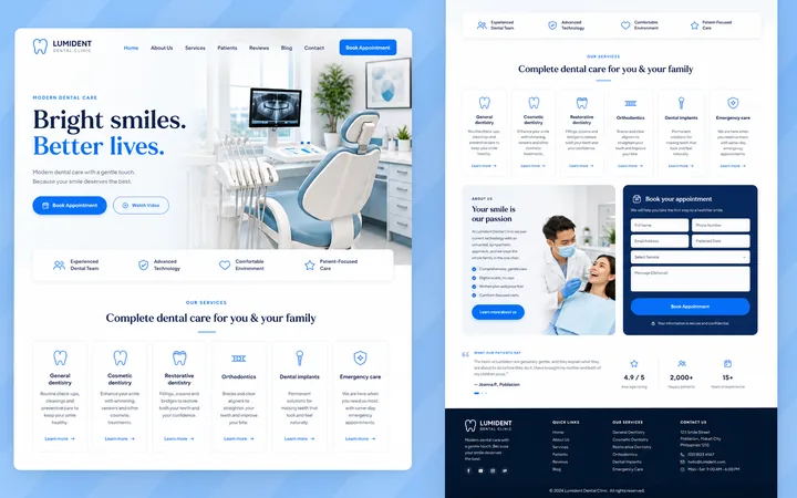 The Lumident concept site